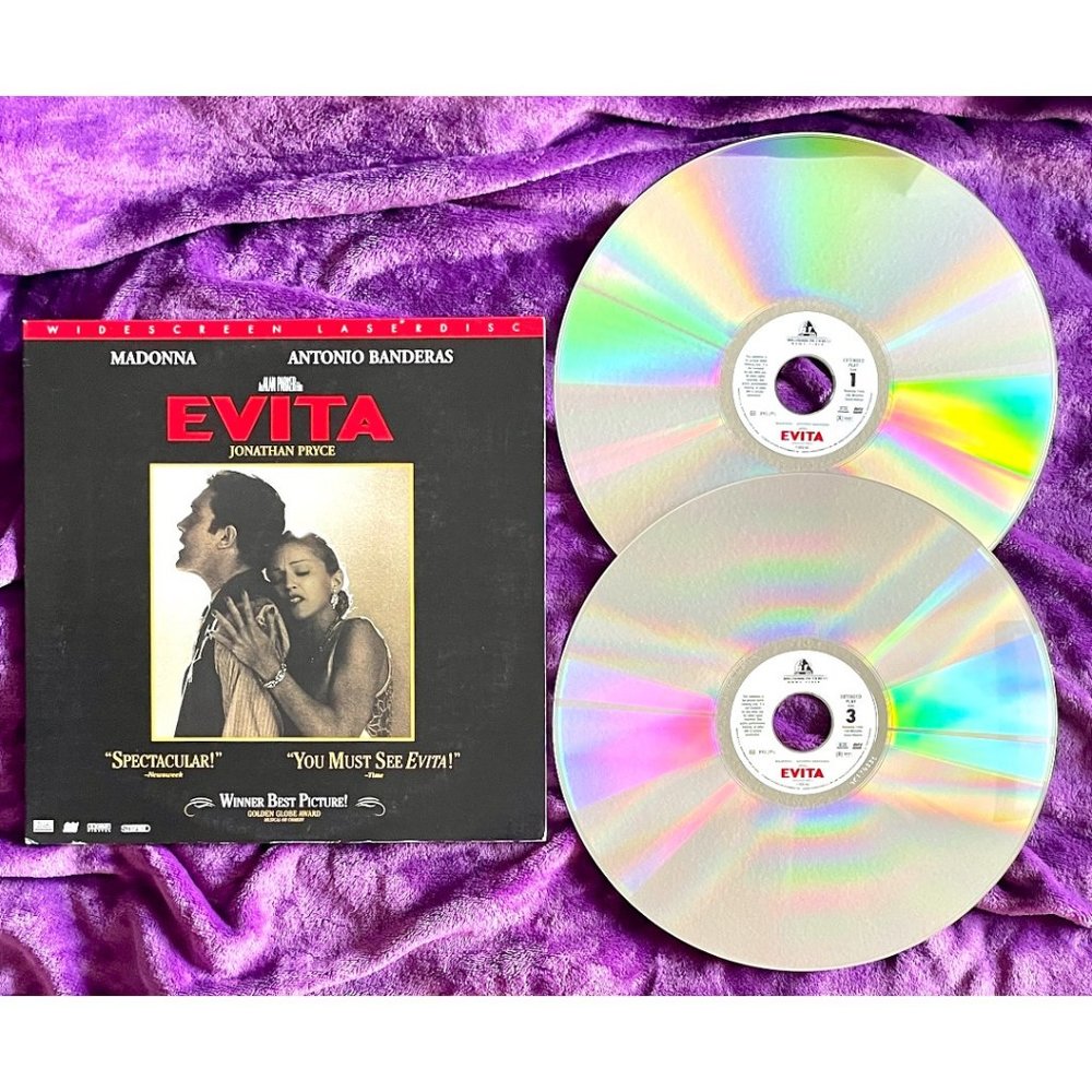 MADONNA ~ EVITA ~ DOUBLE LASER DISC 1997 GATEFOLD SLEEVE EDITION ~ RARE
